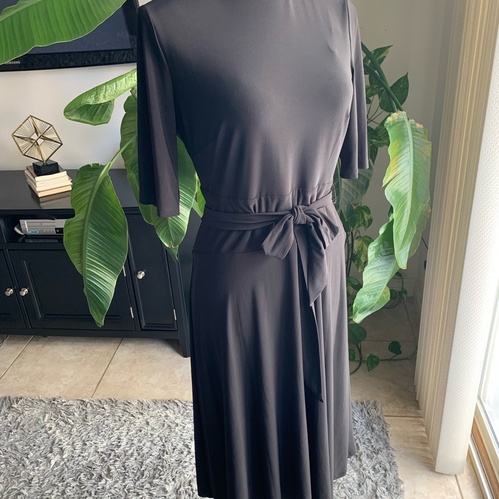 Lauren Ralph Lauren Black Midi Dress